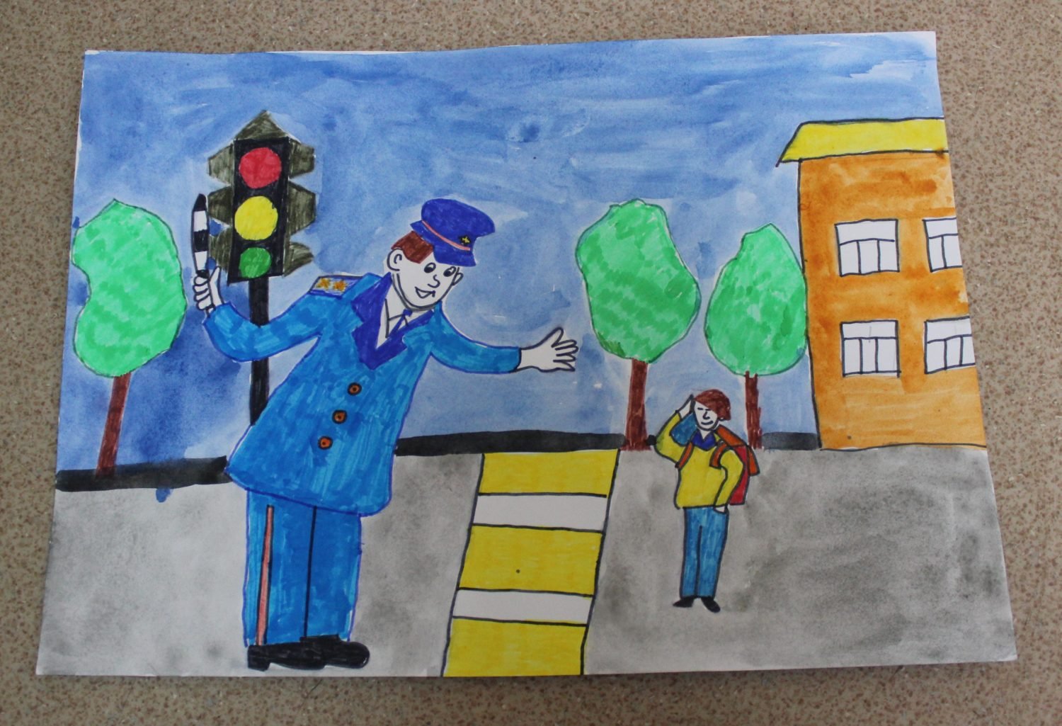 Рисунок на тему полиция глазами детей