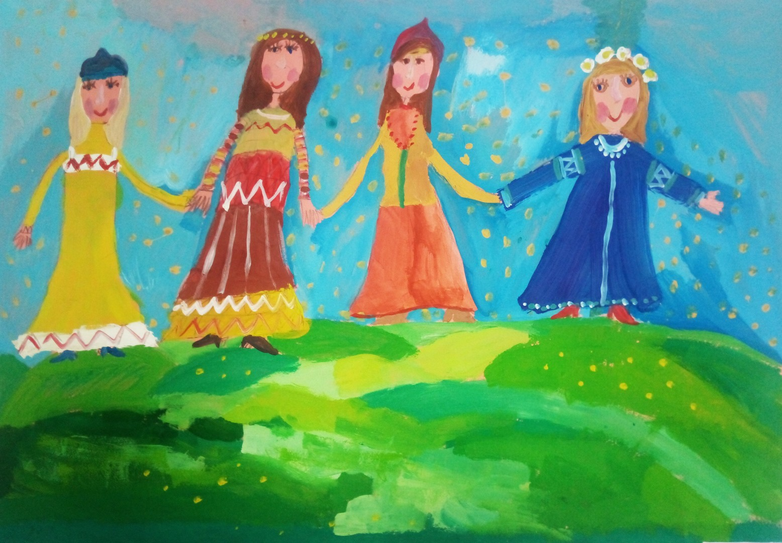 Сегодня очень весело мы хоровод ведем весну. Хоровод. Хоровод рисунок. Рисунок на тему Дружба. Хоровод рисунок для детей.