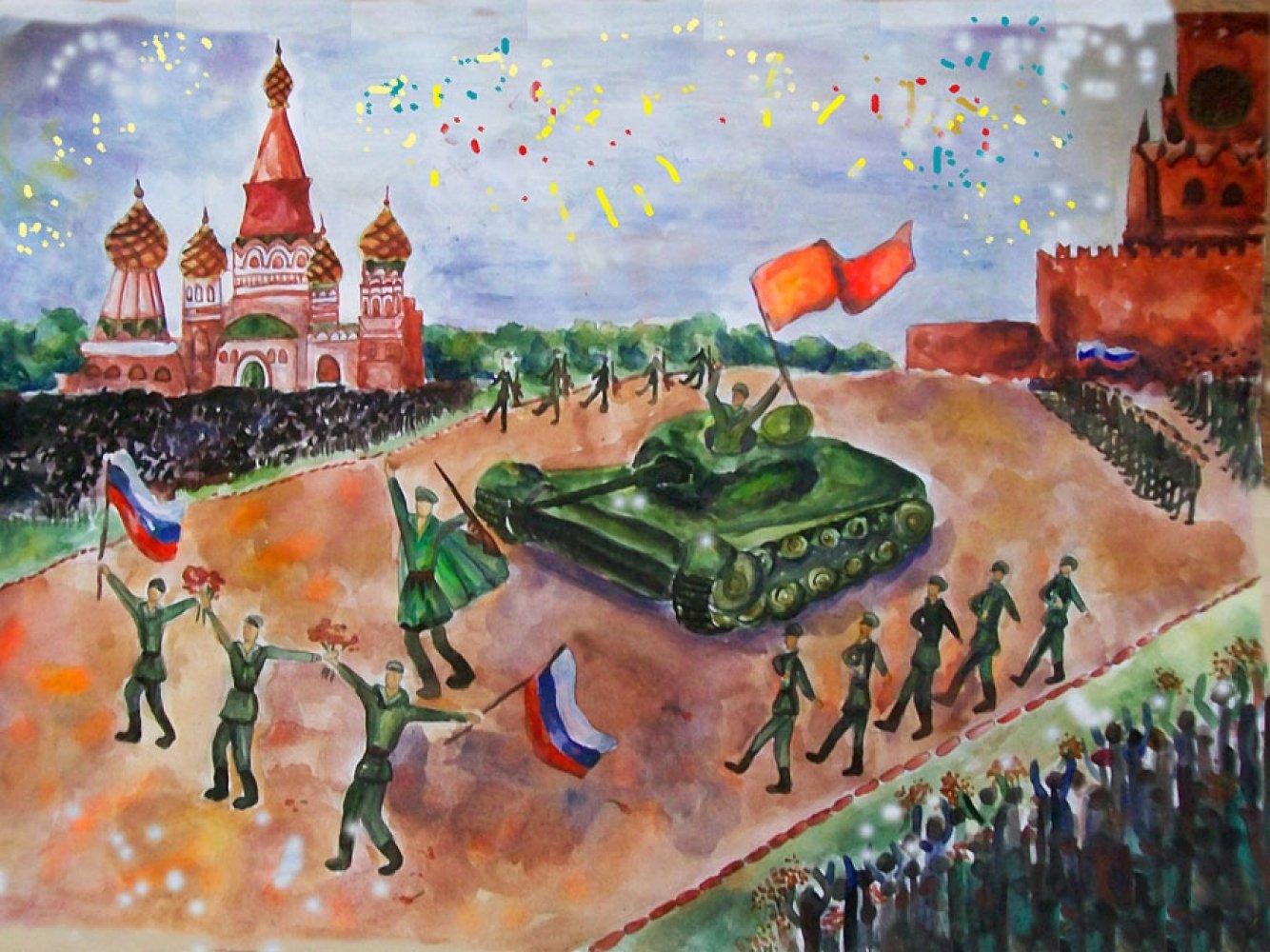 Картина день Победы для детей