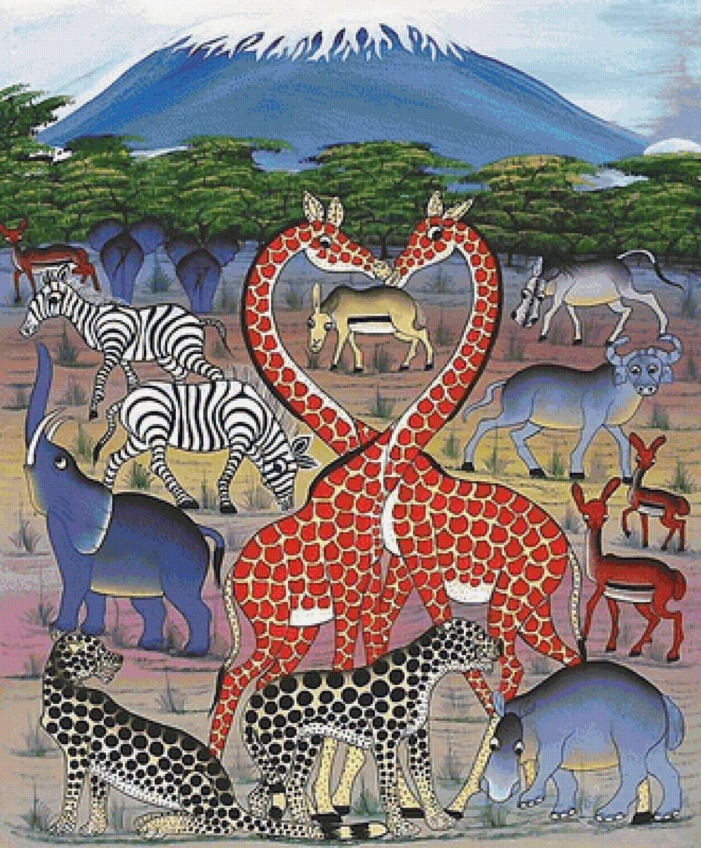 Африканские картины Тинга-Тинга