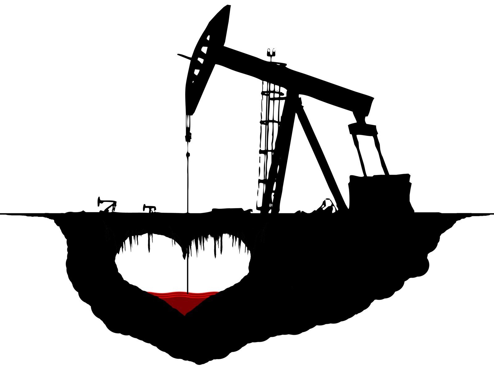 Нефтяная вышка рисунок