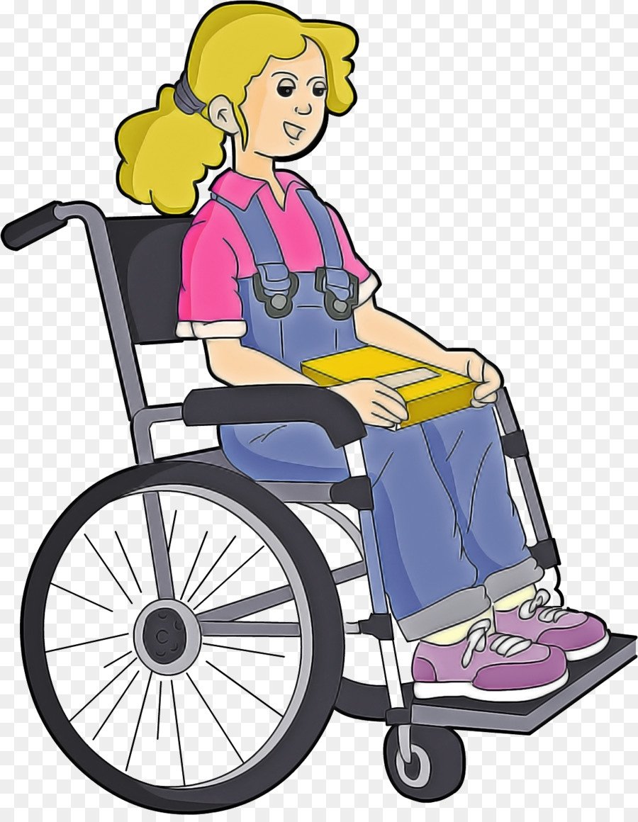 Человечек на инвалидной коляске