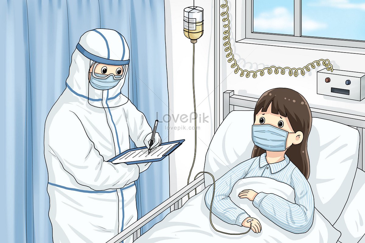 Человек в больнице рисунок