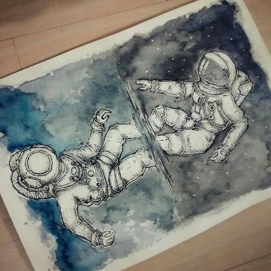 Космонавт и аквалангист