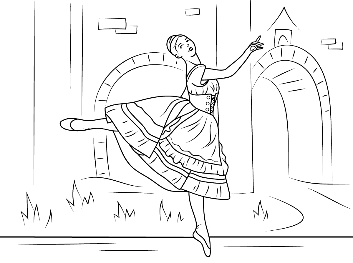 Рисунок к балету Золушка Прокофьева