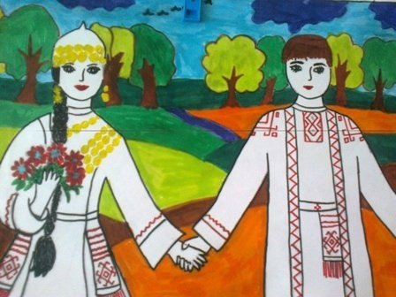 Чувашский народ рисунок