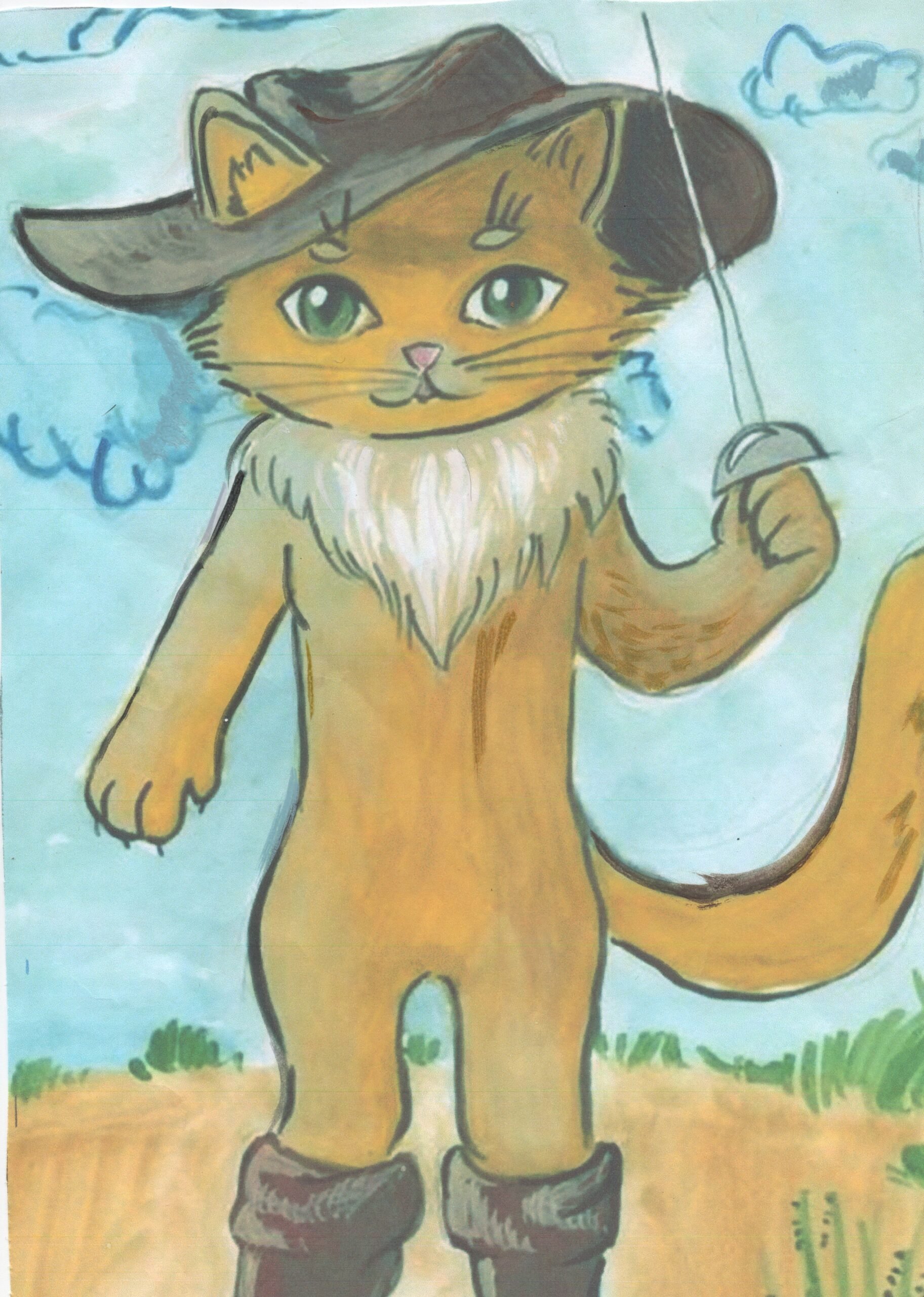 Литературный герой кот в сапогах