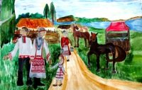 Рисунок на тему родной край Чувашия