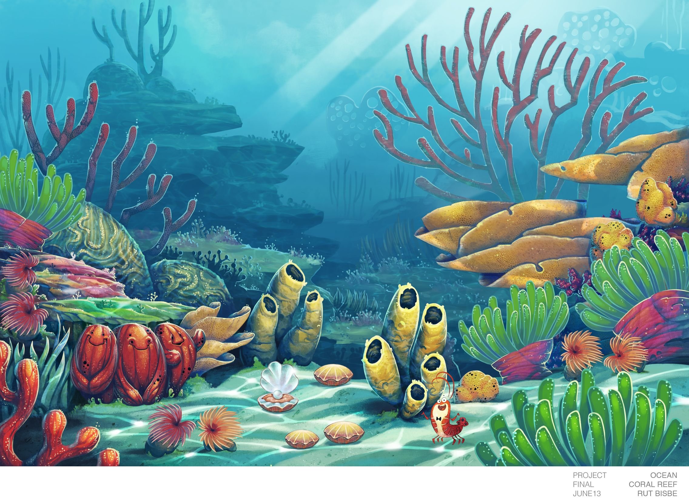 Подводный мир водоросли и кораллы