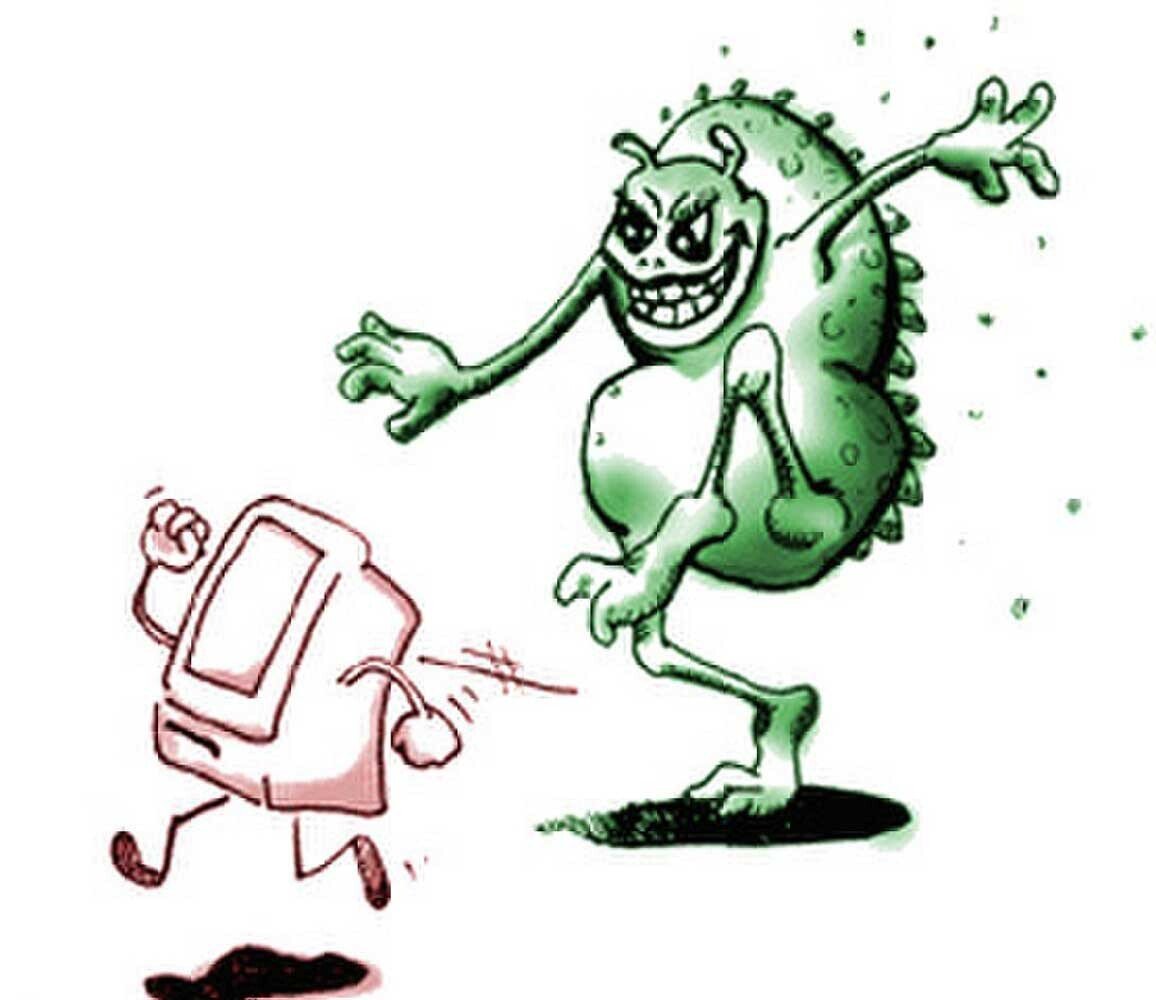 Рисунок на тему компьютерные вирусы