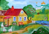 Рисование на тему мое село