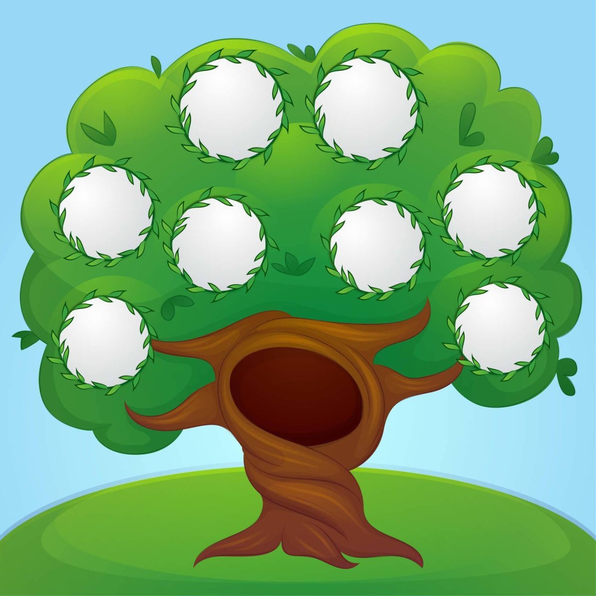 Семейное дерево для дошкольников