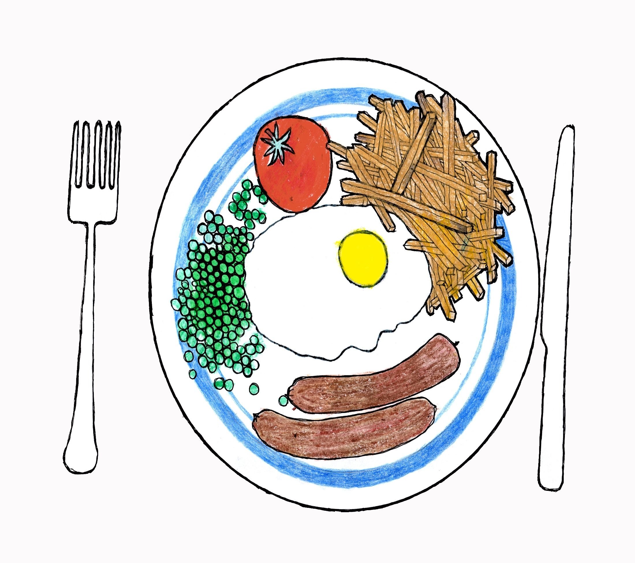 Как правильно пишется обед. Тарелка с едой для детей. Завтрак рисунок. Тарелка завтрака ребенку. Рисунок на тему полезный завтрак.