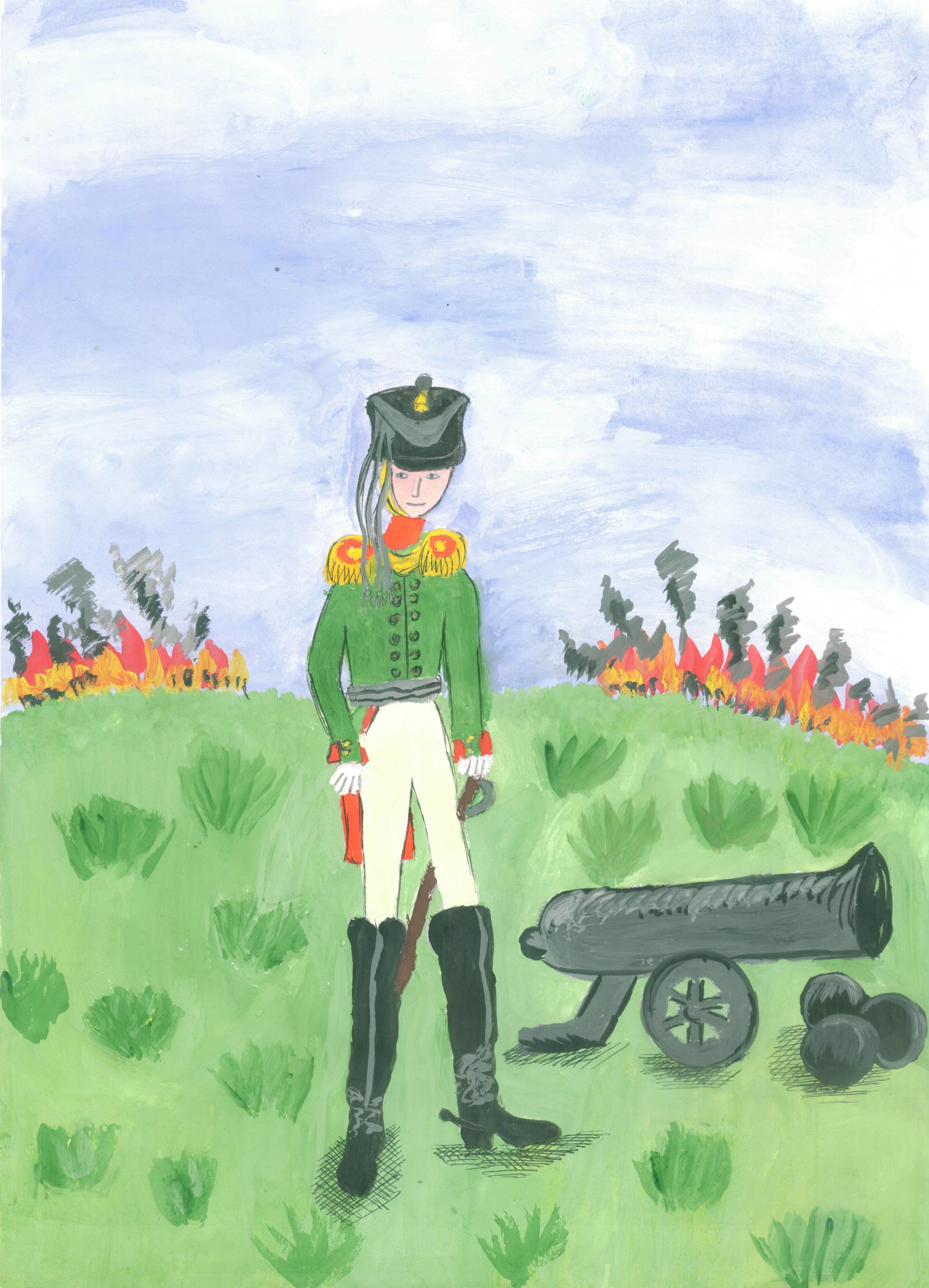 Изо 4 класс Бородино война 1812 год