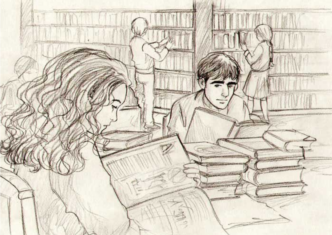 Библиотека рисунок. Скетч учеба. Библиотека карандашом. Зарисовки подростков.