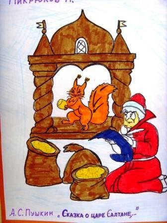 Рисунок белочка грызет орешки
