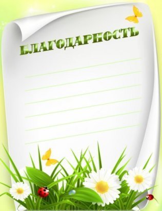 Благодарственное письмо директору школы от родителей
