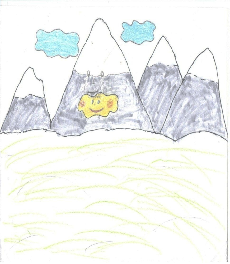 Главная мысль легкие горы. Иллюстрация к стиху Утес Лермонтова. Лермонтов Утес горных вершин. Иллюстрация к стихотворению горные вершины. Горы рисунок для детей.