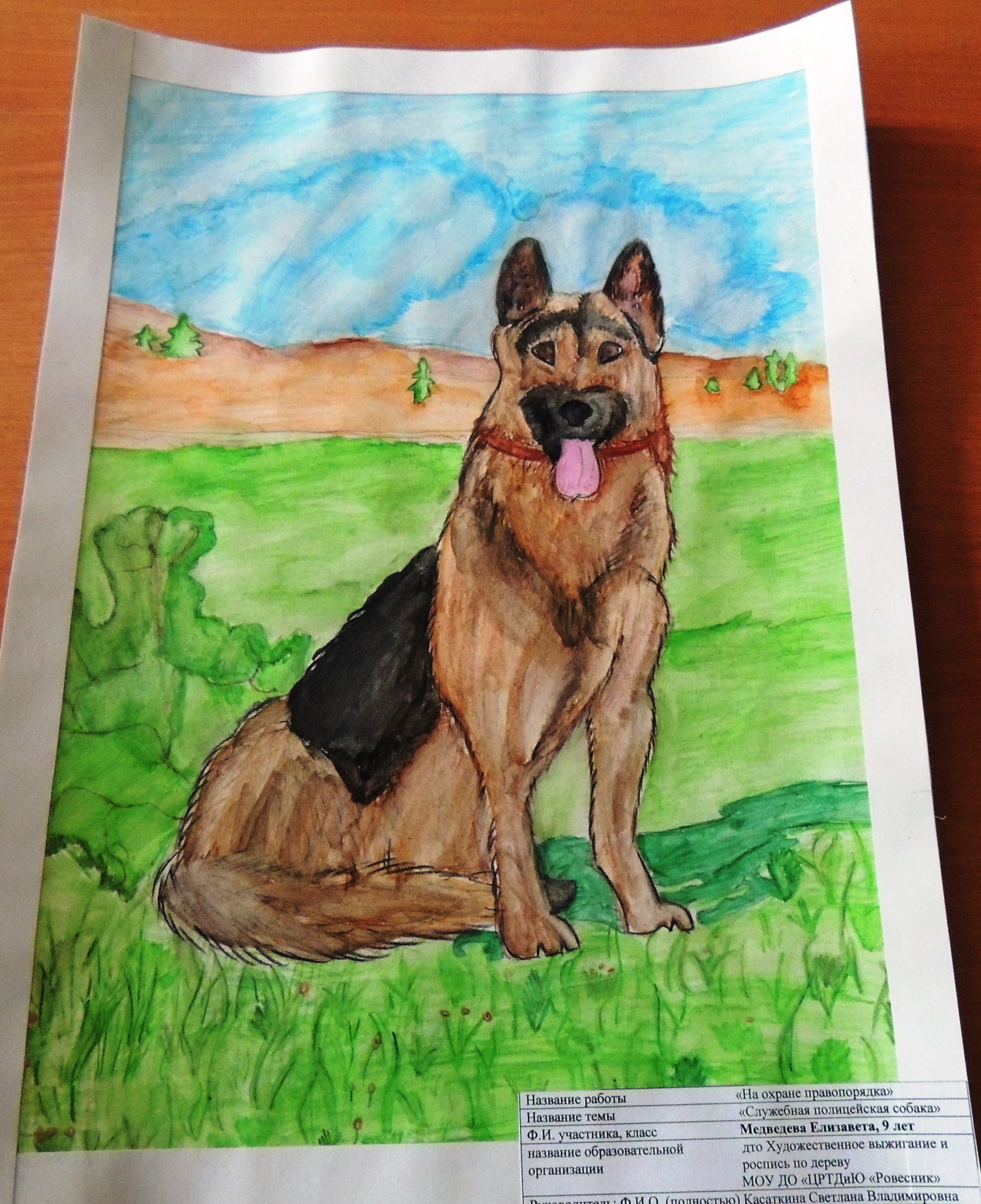 Рисунок собака друг человека на конкурс