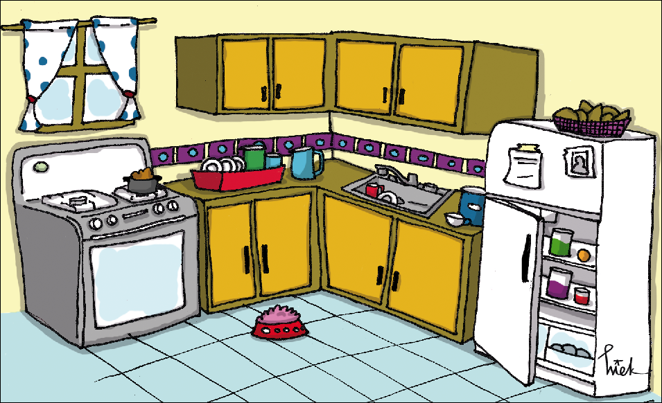 Что можно делать на кухне на английском. Мультяшная кухня. Кухня иллюстрация. Кухня рисунок. Рисунок на тему кухня.