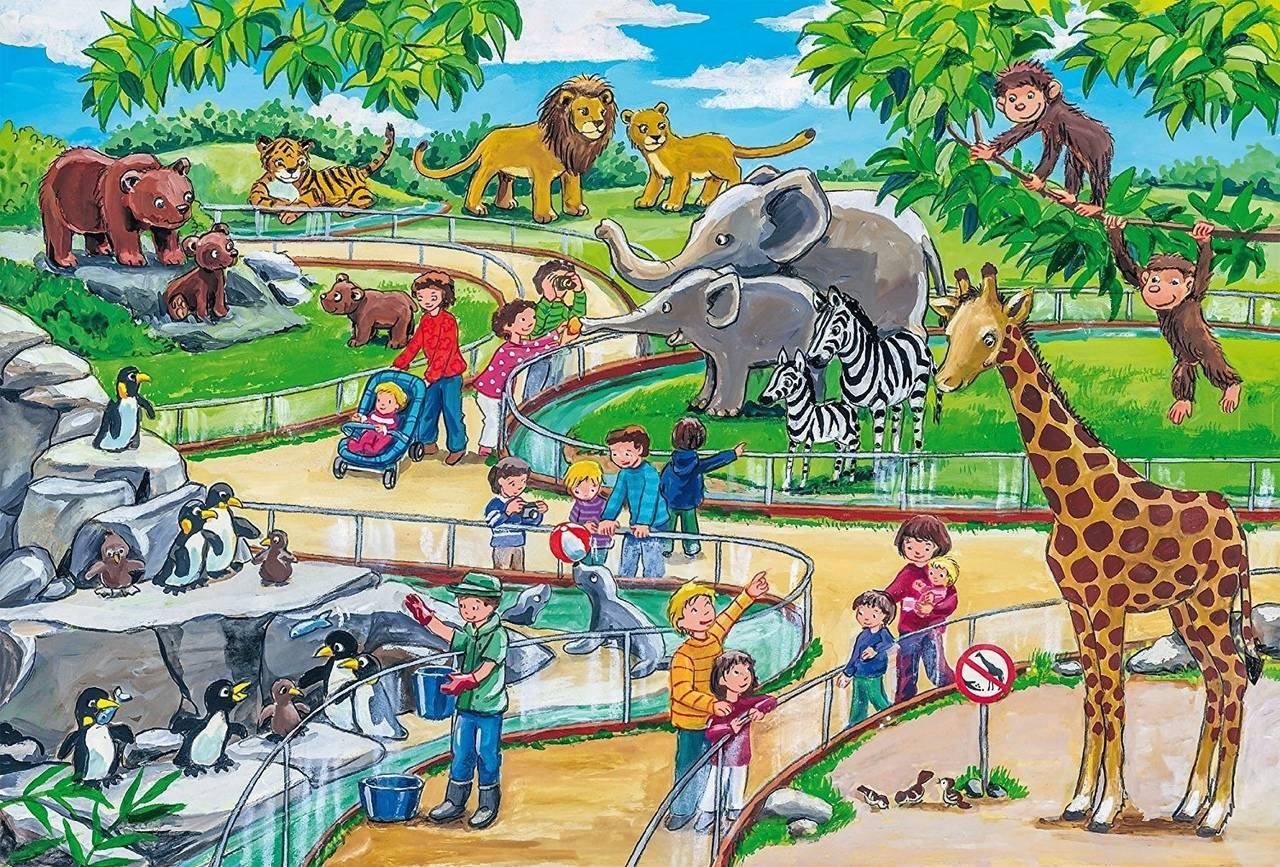 Рисунок экскурсия в зоопарк