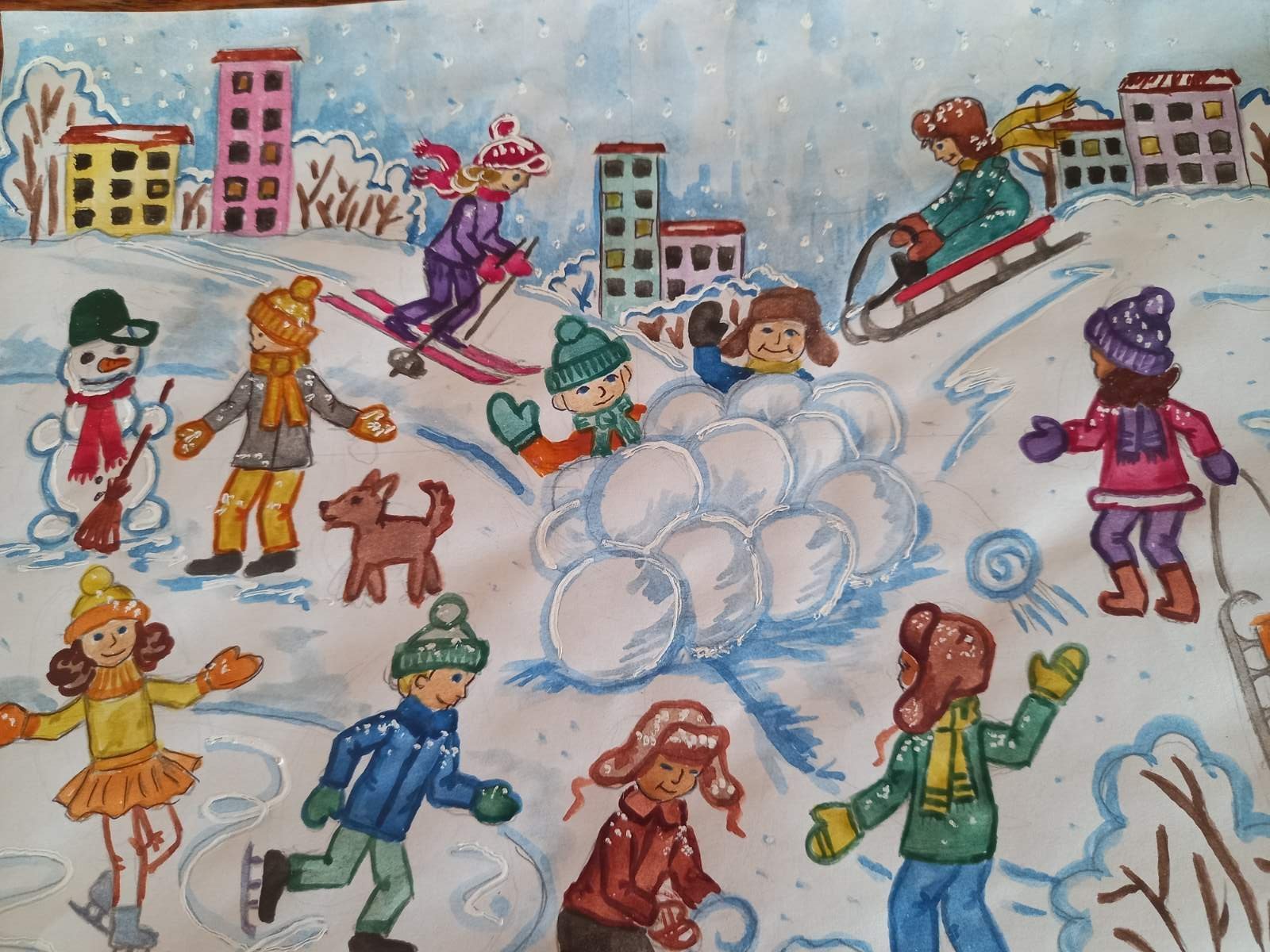 Зимние забавы картинки для детей. Зимние забавы рисунок. Детские рисунки зимние забавы. Зимние забавы рисунок для детей. Рисунок на тему зимние забавы 3 класс.