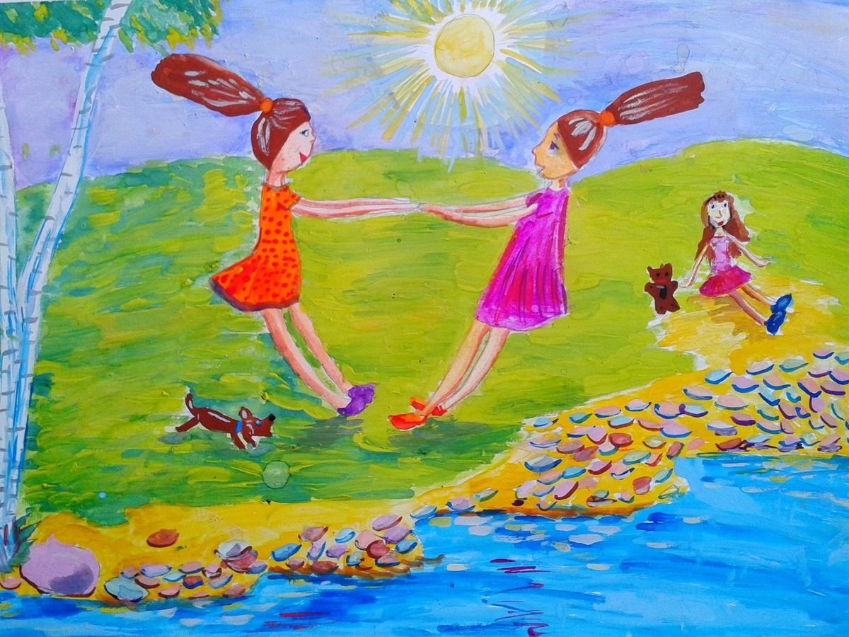 Солнце воздух и вода наши лучшие друзья рисунки для детей