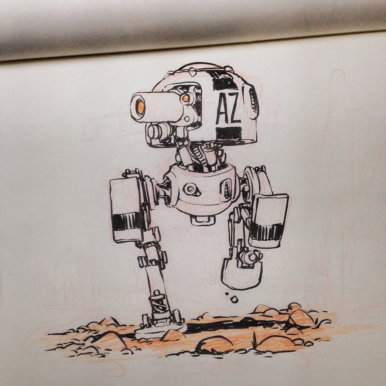 Рисование на тему робот
