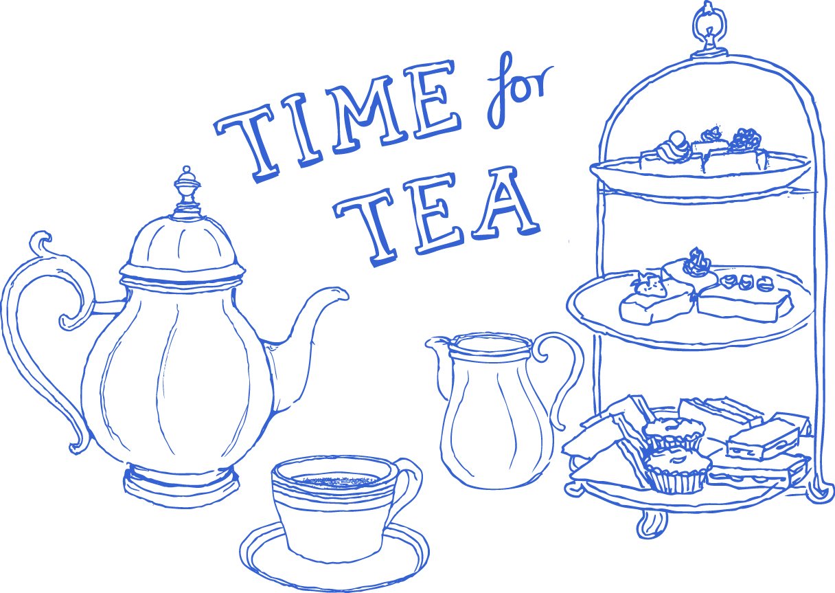 Рисунок на тему чаепитие