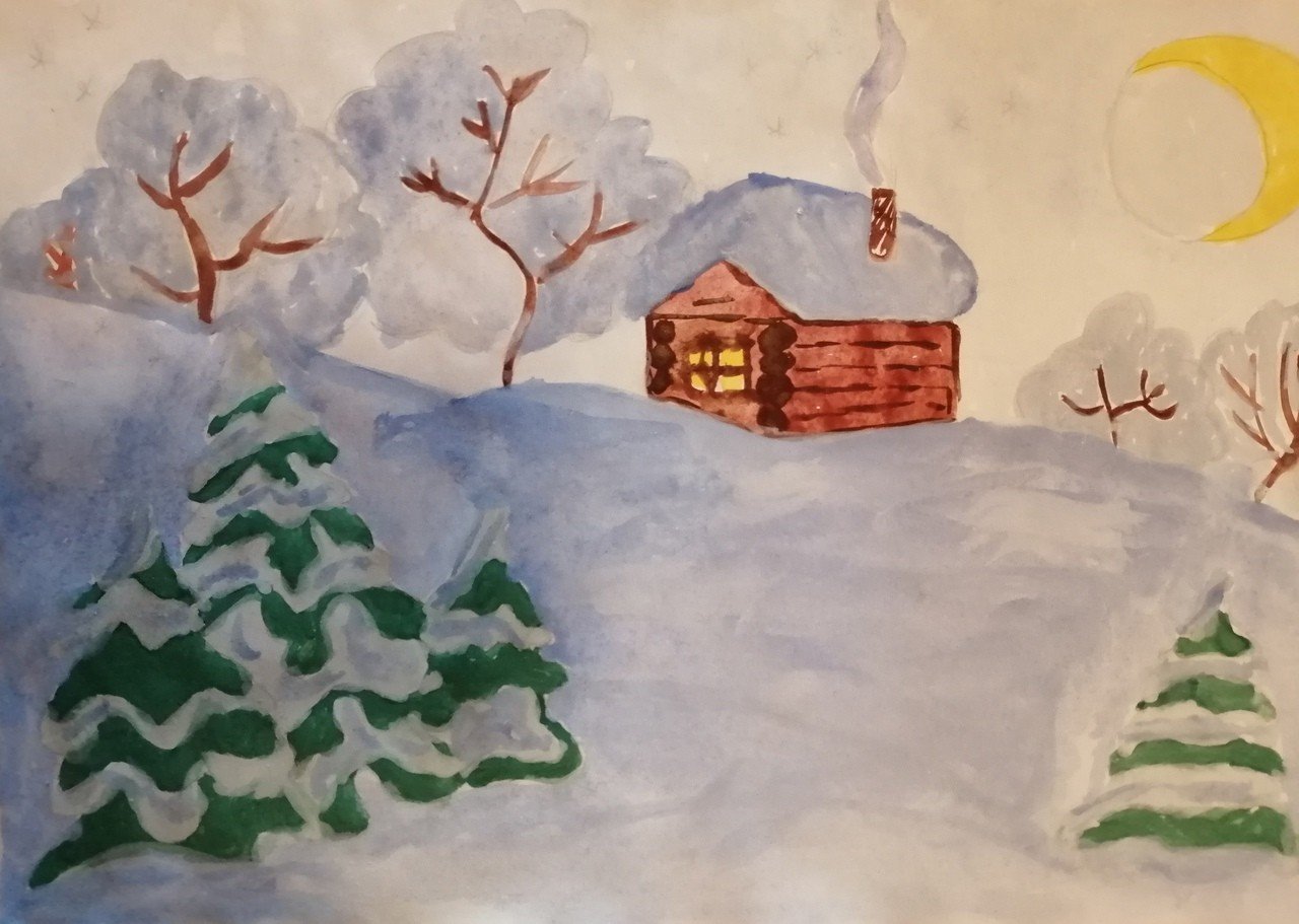 Рисование Зимушка зима