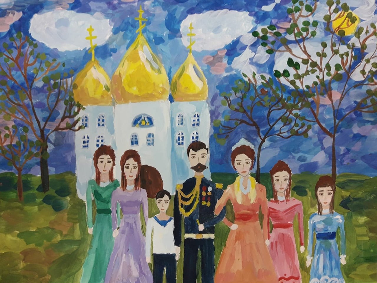 Рисунок дети о царской семье