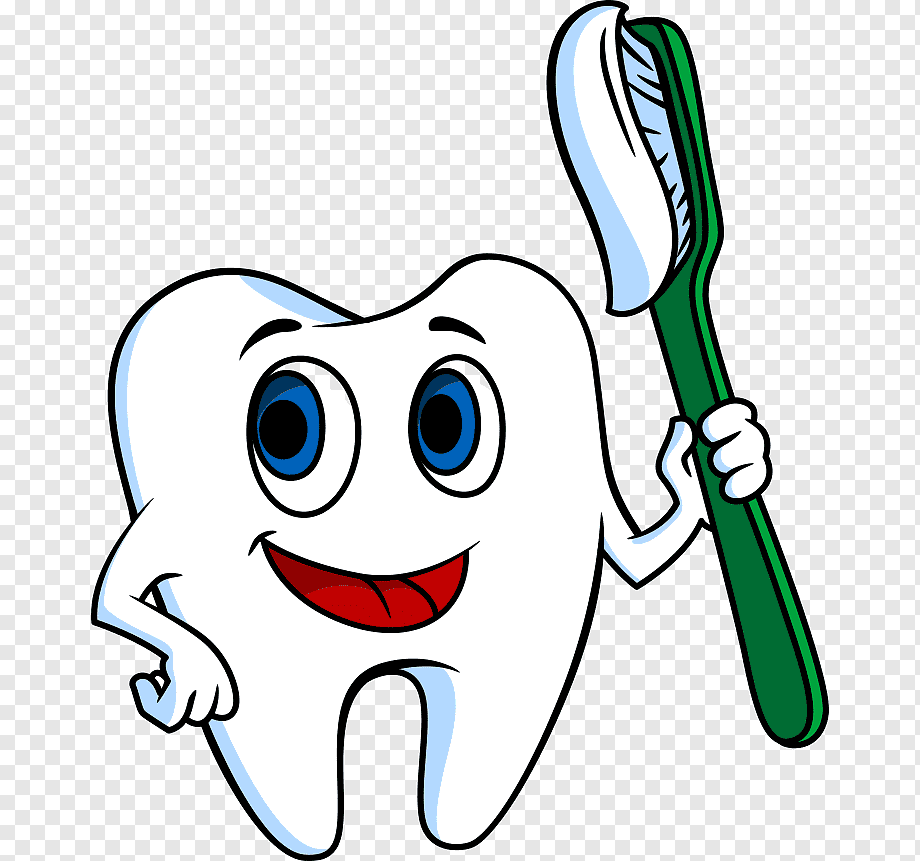 Зубик с зубной щеткой