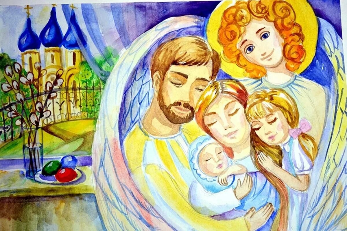 Дружная православная семья