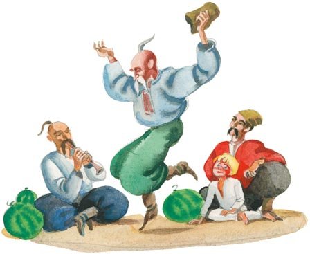 Рисунок к повести Гоголя Заколдованное место