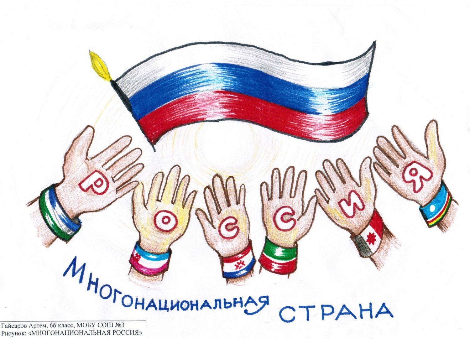 Рисунок на тему Россия многонациональная Страна