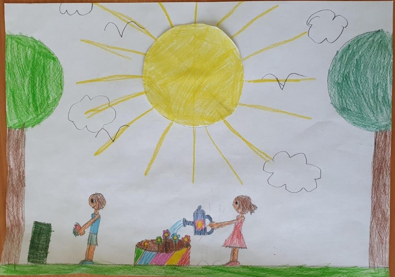 Рисование мир доброта в детском саду