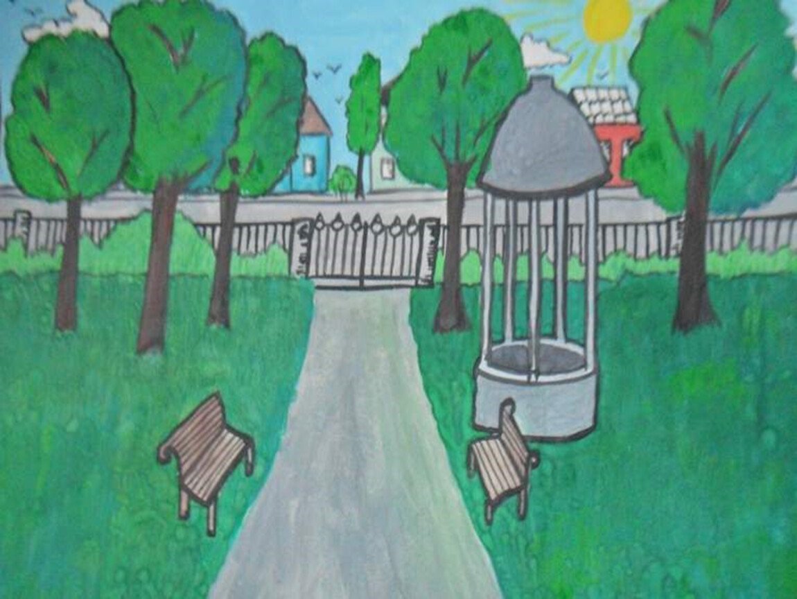 Сочинение сад мечты. Парк сквер изо 3 класс. Рисунок парка. Парк детский рисунок. Рисунки парков и скверов.