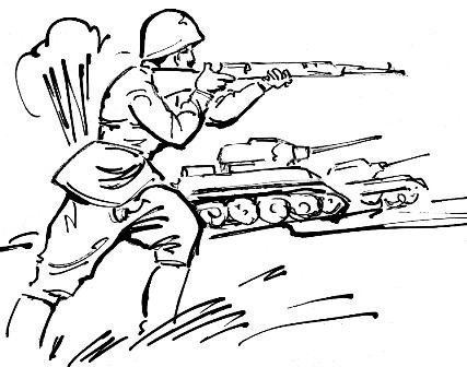 Раскраска: военные