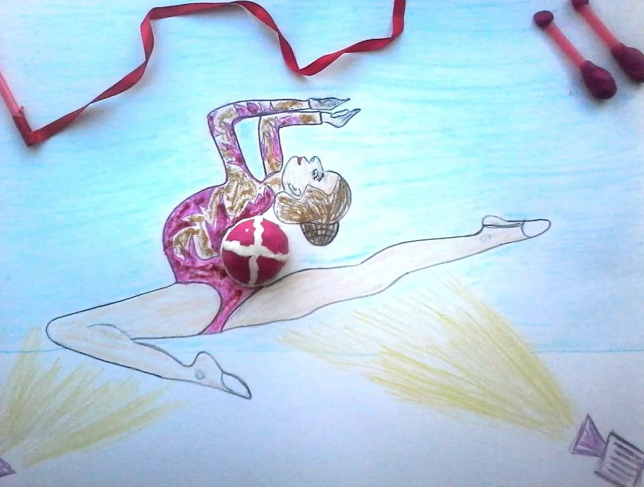Конкурс рисунков гимнастика