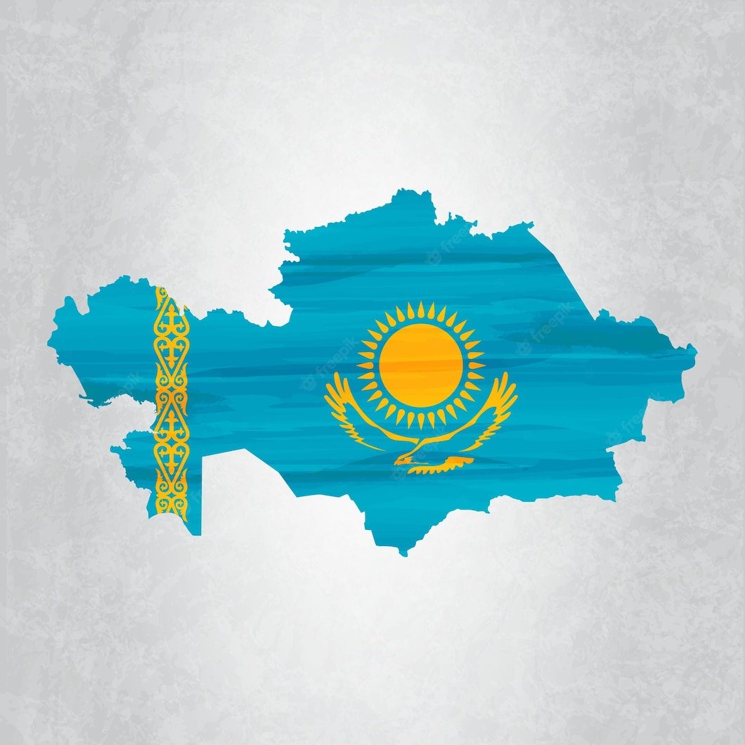 Флаг Казахстана раскраска