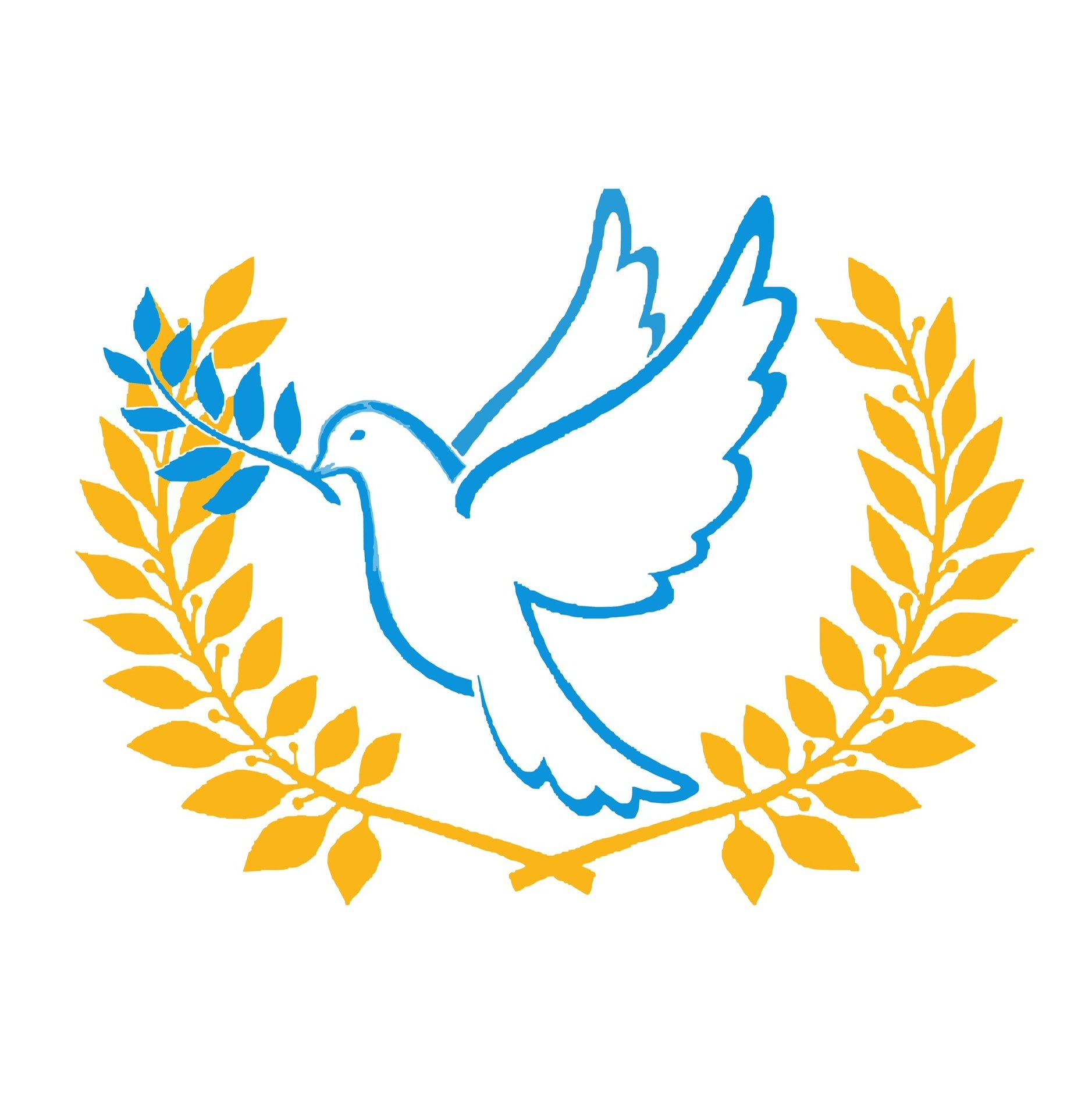 Символ мира голубь с веткой