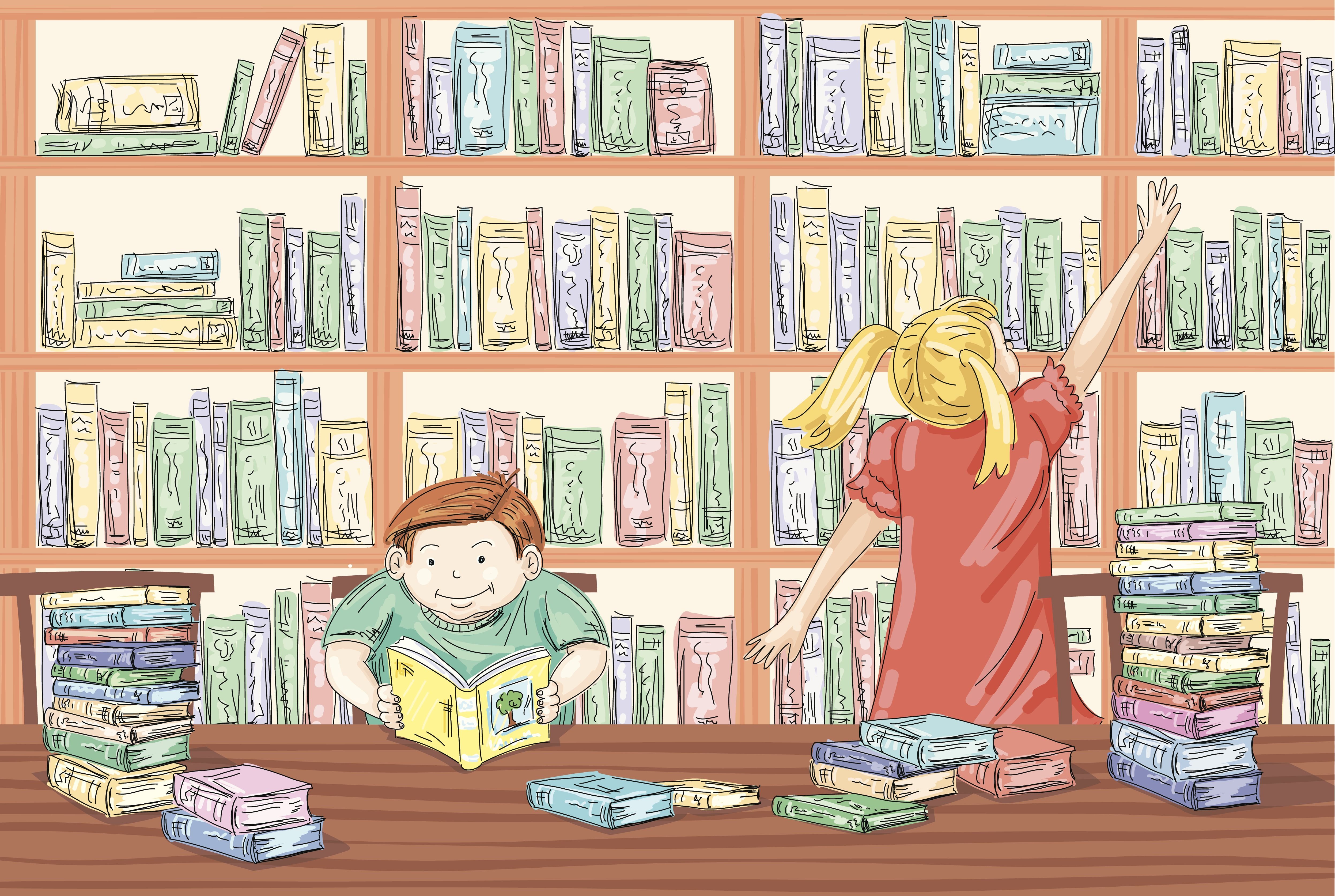 Картина библиотекарь для детей