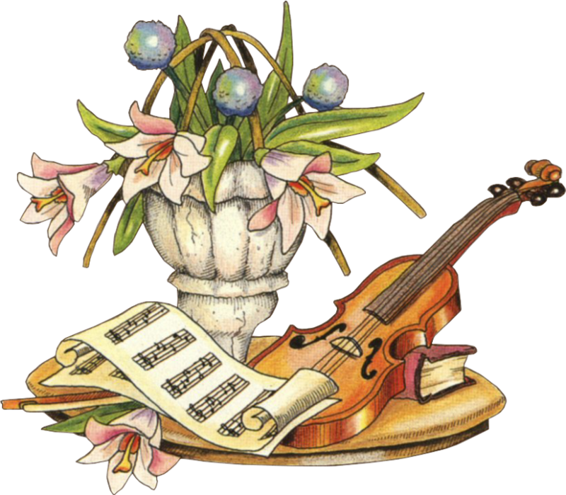 Культура на прозрачном фоне. Рисунок на музыкальную тему. Музыкальные инструменты и цветы. Открытки на музыкальную тему. Музыкальные атрибуты.