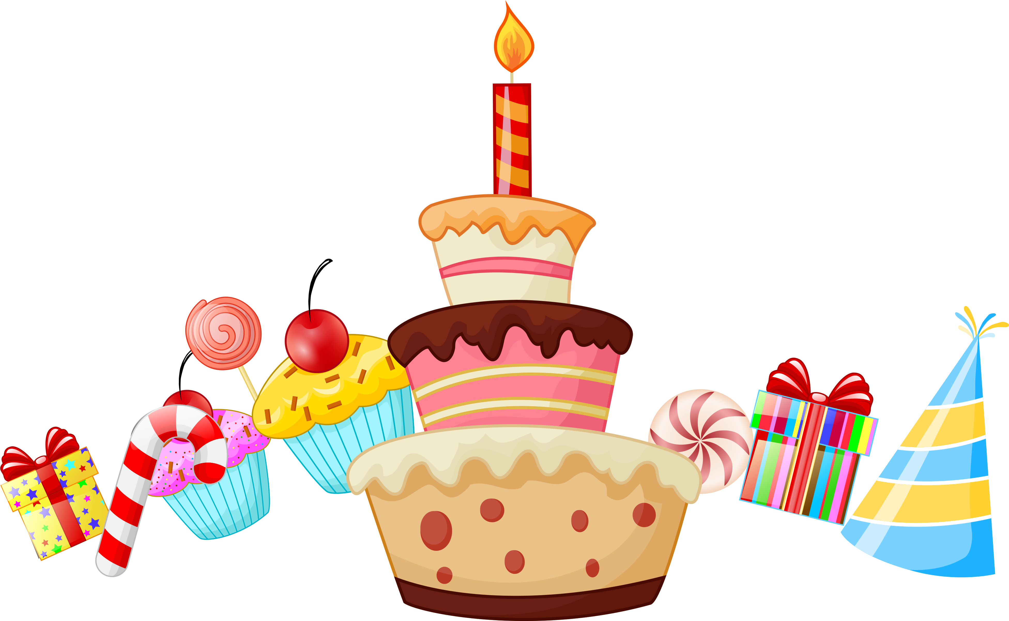 Картинки пнг с рождением. С днем рождения клипарт. Клипарт с днем рождения на прозрачном фоне. День рождения тортик вектор. Торт и подарки на прозрачном фоне.