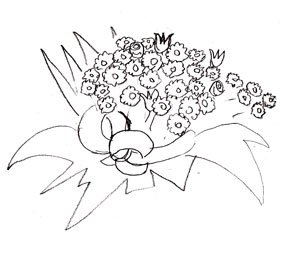 Раскраска цветы для мамы