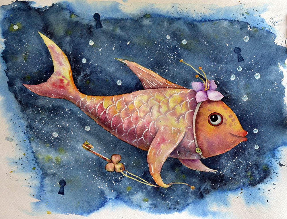 Рыба моя мечта mp3. Сказочная рыба. Сказочная рыбка. Волшебная рыбка. Рыба иллюстрация.