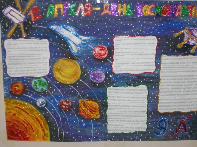 Газета ко дню космонавтики. Плакат "день космонавтики". Плакат ко Дню космоса. Идеи для плаката на день космонавтики.