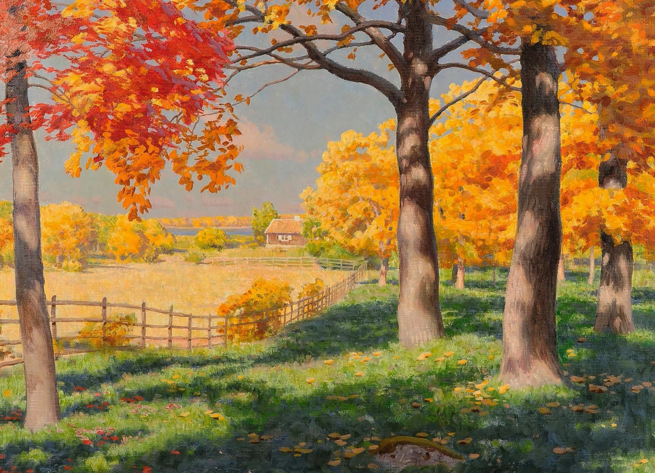 Йохан Кроутен картины осень