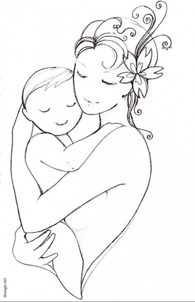 Материнство нарисовать легко
