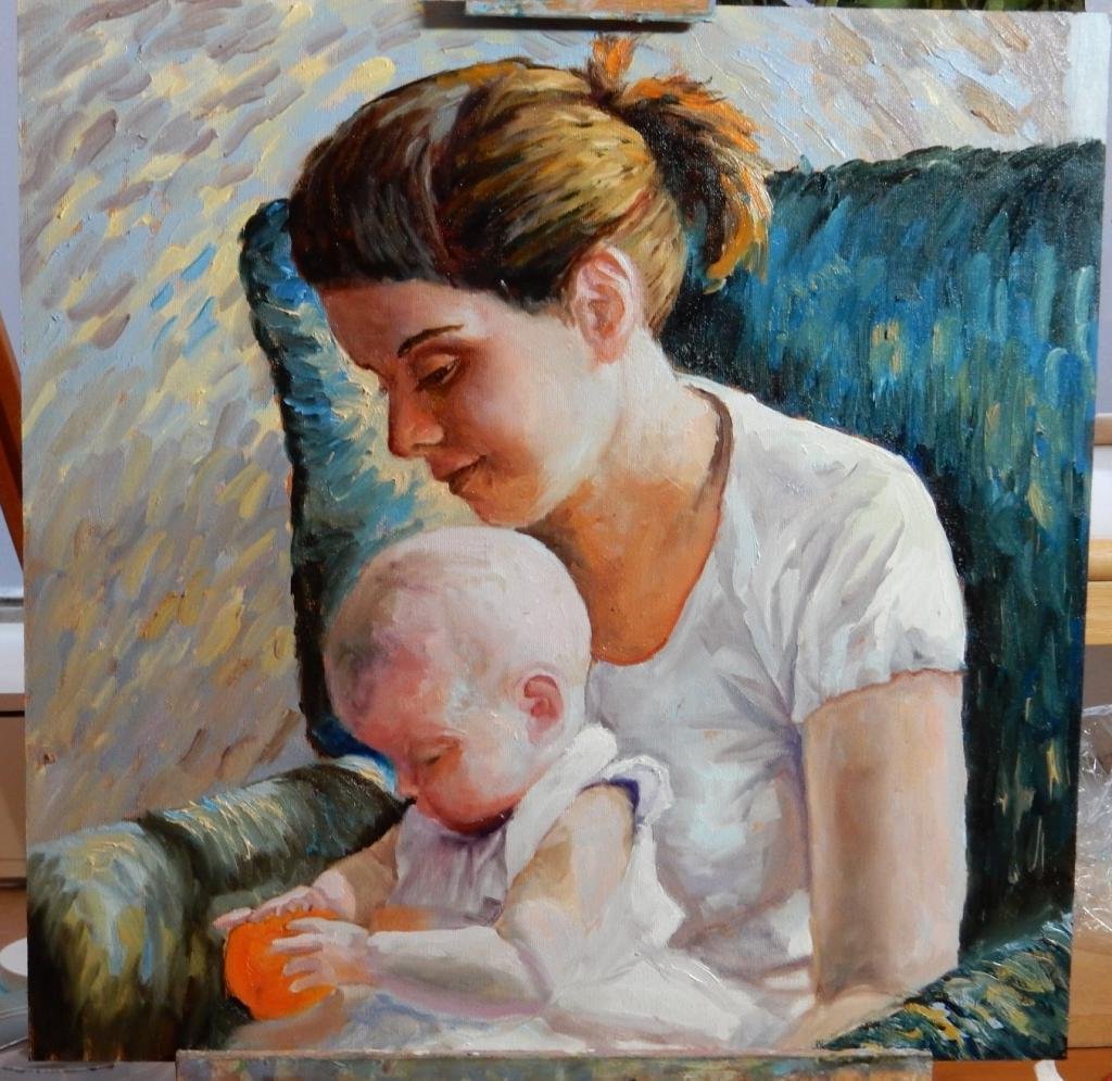 Мама художник. Мать с ребенком живопись. Материнство в современной живописи. Образ матери. Современная живопись мать и дитя.